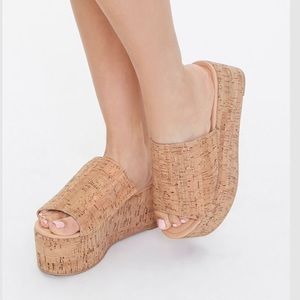 NWOT Cork Wedges